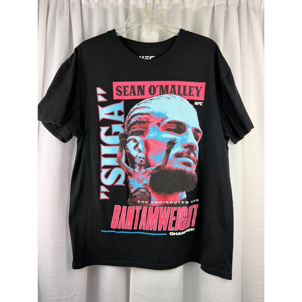 UFC Sean Suga O'Malley Bantamweight Champion Graphic T-Shirt Black Large L